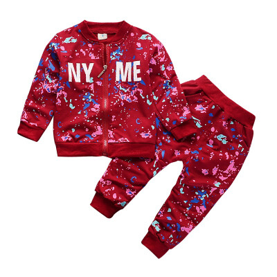 

Autumn Baby Long Sleeve Clothes Set Baby Boy Girl Cartoon Starry Sky Color Long Sleeve Two-Piece Fashion Children Clothes