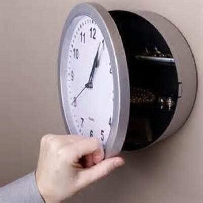 

Clock Hidden Safe concealed storage clock safe wall clock creative wall-mounted safe copper