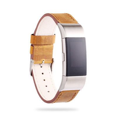 

〖Follure〗New Luxury Leather Band Bracelet Watch Band For Fitbit Charge 2 BK