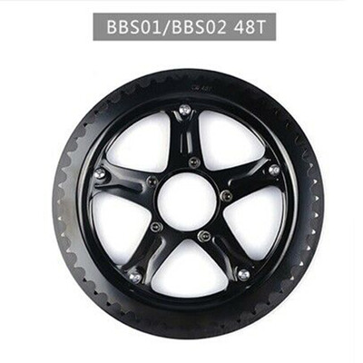 

Chainwheel Chain Ring 44T- 46T Bike Sprocket With Guard For BaFang Replacement