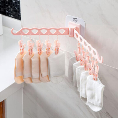 

Gobestart Dual Clothes Hanger Folding Hook Coat Rack Wardrobe Organizer
