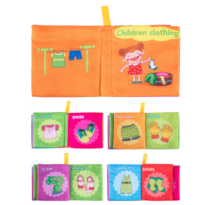 

Tailored Soft New Cloth Baby Intelligence Development Learn Picture Cognize Book