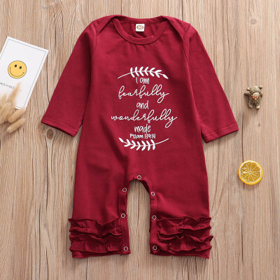 

Spring Autumn Baby Girl Rompers Toddler Baby Printing Long Sleeve Kids Bodysuits 0-18M