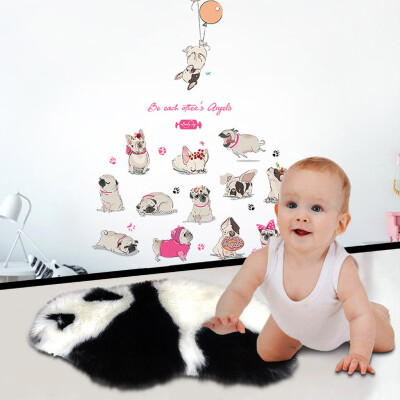 

Gobestart Panda Rug Hairy Carpet For Living Room Plain Fluffy Bedroom Faux Baby Play Mat