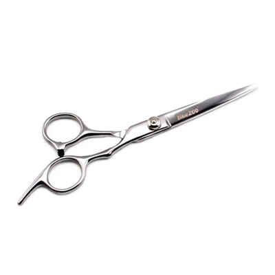 

Bluezoo Home Use Stainless Steel Beard Scissor for Barber Silver Mini Size Shaving Shear Beard Trimmer Eyebrow Bang