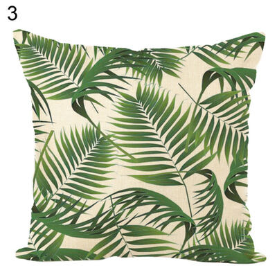 

Green PlantsFlower Throw Pillow Case Cushion Cover Sofa Bed Car Home Decor