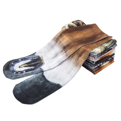 

New Unisex Cycling socks basketball socks yoga sports 3d printed animal foot hoof socks running outdoor sports