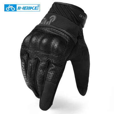

INBIKE Motorcycle Gloves Leather Motorbike Gloves Autumn Summer MTB Road Bike Gloves Cycling Gloves For Motorcycle Bicycle