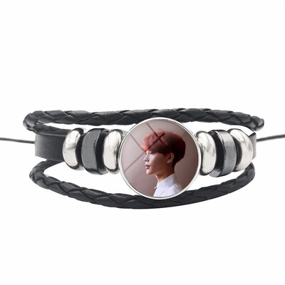 

Nct 127 Combination Bracelet Leather Braided Bracelet Fan Collection or Support Accessories Unisex
