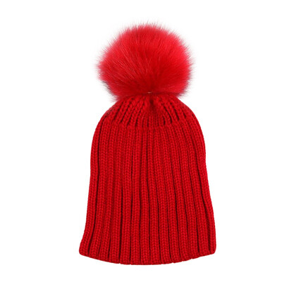 

Childrens Candy Color Pullover Knit Hat Baby Hats New Winter Warm Kids Boy Girl Caps Outdoors Cap 0-10Y