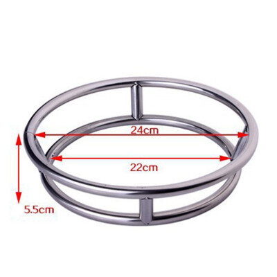 

Stainless Steel Wok Ring Wok Cabinet Thick Double Layers Anti-Scalding Insulation Pot Pad Kitchen Ring Pot Rack Storage Rack