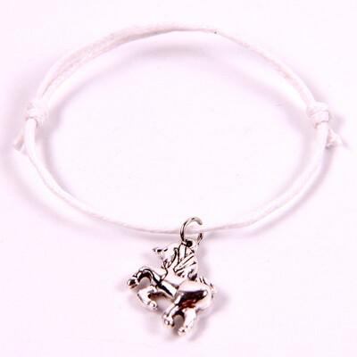 

Retro Pure Hand Production Wax Weaving Unicorn Bracelet Gift for Children