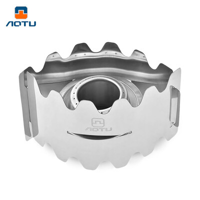 

Aotu AT6391 Portable Outdoor Camping Mini Alcohol Stove with Wind Screen