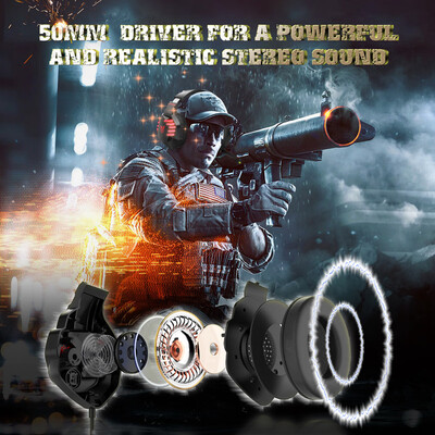 

ONIKUMA K17 35mm Wired Gaming Headset Over Ear PC Headphones Noise Canceling E-Sport Earphone with Mic LED Lights Volume Control