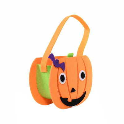 

Halloween Childrens Hand-held Gift Candy Bag Pumpkin Ghost Pattern Non Woven Fabric Candy Bag Halloween Decor for Home Kid