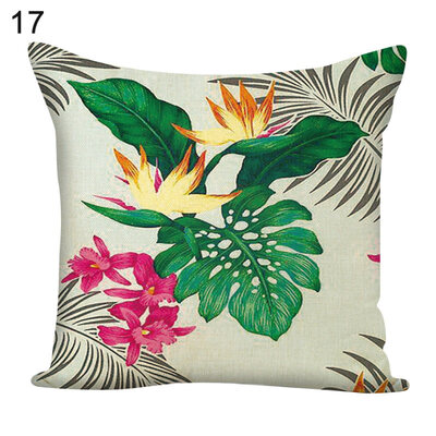 

Flower Green Plants Square Throw Pillow Case Cushion Cover Sofa Bed Car Decor