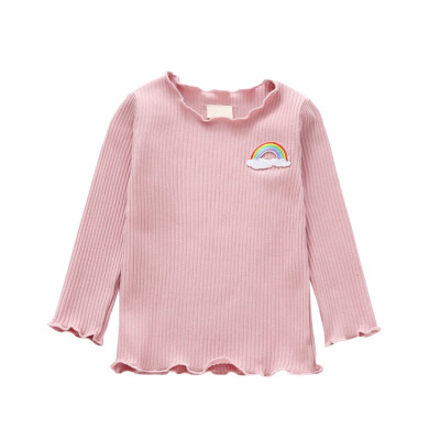 

Autumn Winter Baby Girl Thickening T-shirt Clothing Children Long Sleeve T-Shirts Tees Tops Warm For Kids