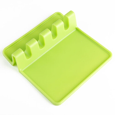 

Kitchen Utensil Silicone Soup Spoon Holder Holder Heat Resistant Spatula Pad