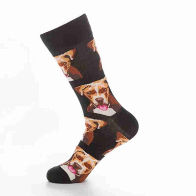 

Aa-shop Men Women 1 Pair Cute Dog Portrait Logo Colorful Socks