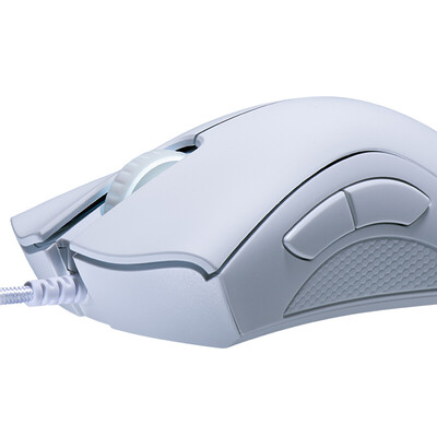 

Razer DeathAdder Essential Wired Gaming Mouse 6400DPI Optical Sensor 5 Independently Programmable Buttons Ergonomic DesignWhite