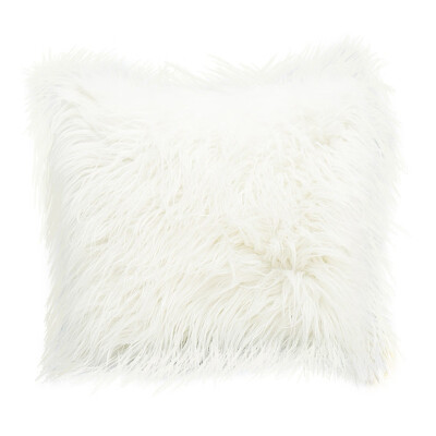 

Deluxe Home Decorative Super Soft Plush Mongolian Faux Fur Throw Pillow Cover Winter Warm Pillowcases New