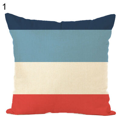 

Graphic Pattern Square Linen Throw Pillow Case Cushion Cover Sofa Bed Car Decor