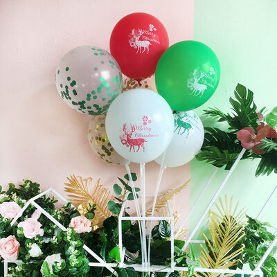 

12 Latex Confetti Helium Balloons Set Wedding Birthday Party Christmas Decor