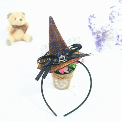 

Halloween Girls Headband Orange Witch Cosplay Headdress Kids Pumpkin Hair Hoop Clip For Kids Party Decor