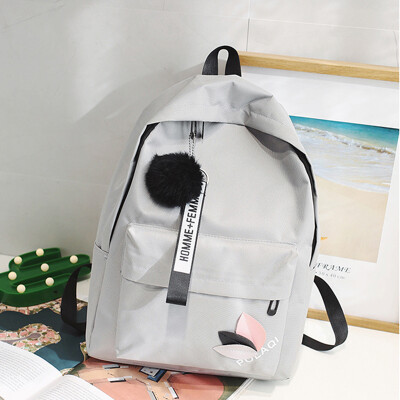 

fashion New women teenager school casual backpacks shoulder bags canvas backpack female college wind small fresh bag pink