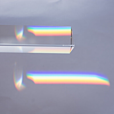 

Triangular Colorful Prism Optical Glass Right Angle Reflecting Triangular Prism For Teaching Light Spectrum