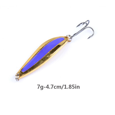 

Ocean Fishing Bait Artificial Bait Freshwater River Stream Fishing Metal Spoon Fake Bait Lures Accessories With 1 Fish Hook