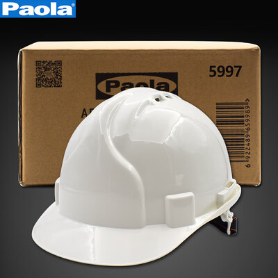 

Paola helmet white with venting ABS power site engineering industrial building flood control anti-shock 5997
