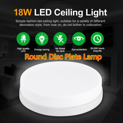 

18W Cold White 2 Generation Showing Installation Round Disc Plate Lamp UK