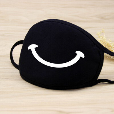 

Fashion Cool Teeth Pattern Cotton Face Masks Anti Dust Mouth Mask Washable Mouth Cover Black for Man Woman