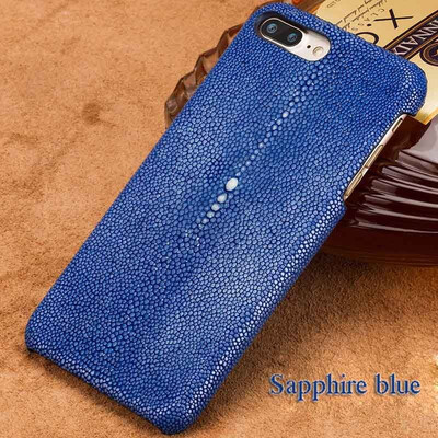 

Leather phone case iPhone5 6 7 8splus protective case high-grade pearl fish skin back cover all-inclusive for x xs max xrphonecase