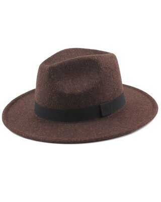 

Women Men Unisex Felt Trilby Hats Wide Brim Adjustable Fedora Jazz Hat Caps