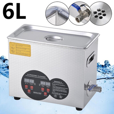 

6L Liter Stainless Steel 380 Watt Ultrasonic Cleaner wTimer Heater