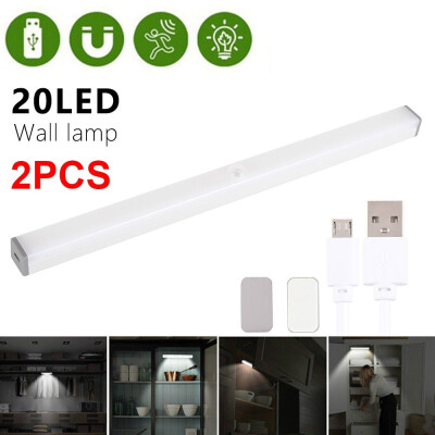 

12PCS 20 LED Motion Sensor Wireless Battery Powered Closet Lamp Cabinet Night Light WarmCold Light Bar