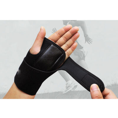 

Useful Splint Sprains Arthritis Band Belt Carpal Tunnel Hand Wrist Support Brace Solid Black Outdoor Band Belt