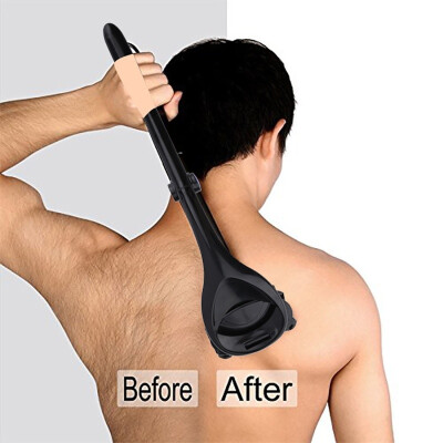 

1 Pcs Men Two Head Blade Back Hair Shaver Trimmer Body Leg Razor Long Handle Removal Razors