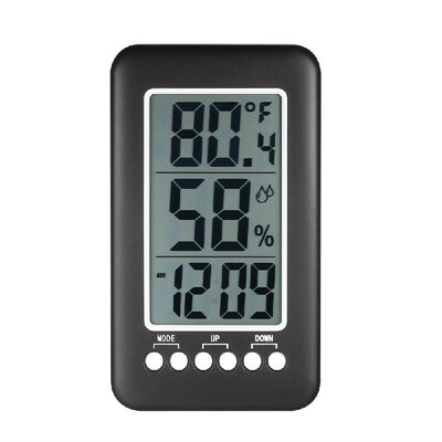

LCD ℃℉ Wireless Indoor Digital Thermometer Hygrometer Clock Temperature Humidity Meter Alarm Clock