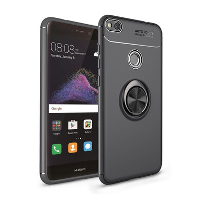 

Goowiiz Phone Case For Huawei Mate 10 LiteMaimang 6Honor 9i IndiaP8 Lite 2017 Luxury Metal Ring Magnetic Bracket Shockproof