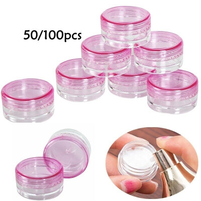 

50100PCS 3ml Sample Container Travel Cream Packing Box Portable Cosmetics Storage Box Plastic Box