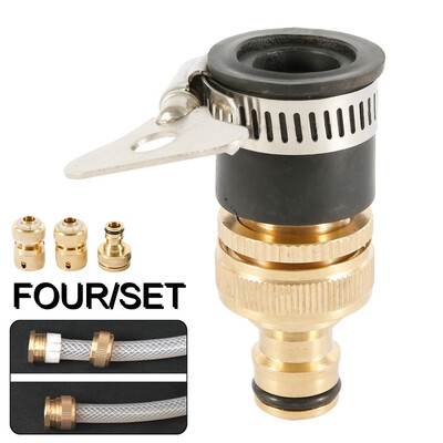 

4Pcsset Brass Garden Hose Connector Set