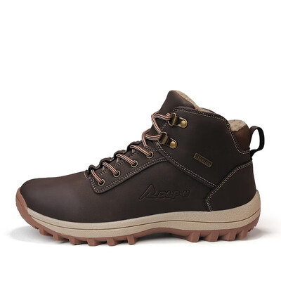 

Brand Men Boots Big Size 39-47 Men Winter Boots Lace-Up Casual Ankle Snow Boots Mens Fashion Sneakers Work Shoes Man