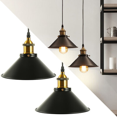 

Vintage Industrial Pendant Lamp Light Loft Hanging Ceiling Lamp E27 Holder Restaurant Bar Counter Attic Bookstore Lamp No Bulbs
