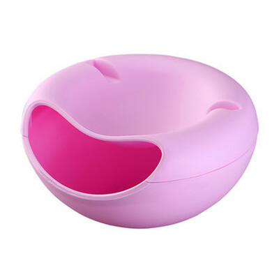 

Multifunction Creative Small Double Layer Fruit Dish Snack Plates Storage Box Trash Can Phone Holder