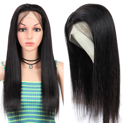 

Amazing Star Lace Frontal Wigs Brazilian Virgin Hair Straight Hair Lace Wigs Hand Tied Human Hair Lace Front Wigs Natural Color