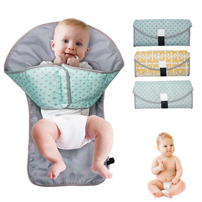 

Portable Clean Hands Changing Pad 3 In 1 Waterproof Diaper Pad Waterproof Baby Diaper Changing Mat