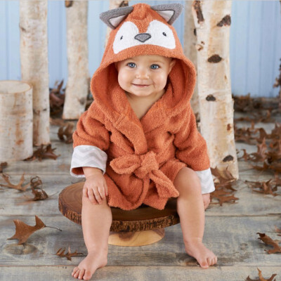 

New 2018 Baby Boy Girl Cartoon Animal Shape Robe Bathrobe Winter Warm Childrens Cartoon Bathrobe Cloak